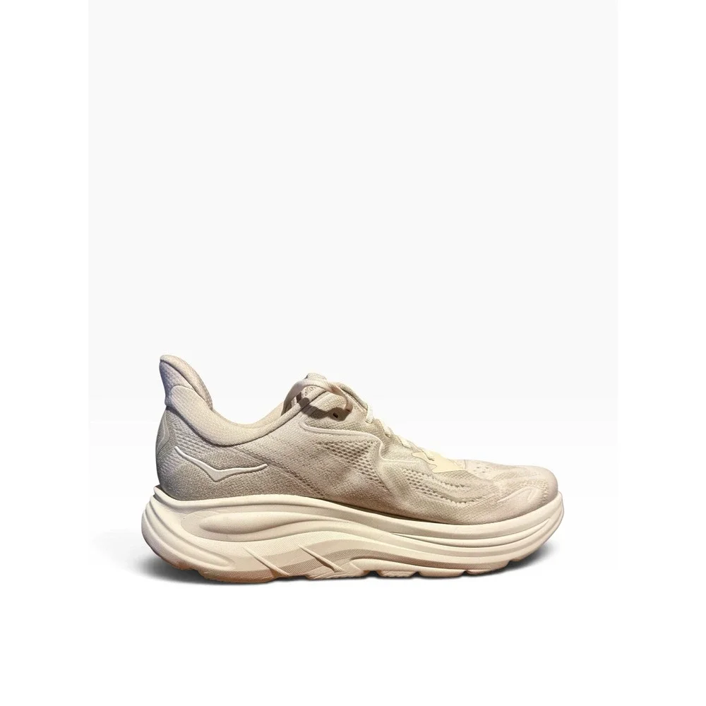 Hoka Clifton 10 Oatmeal Men's Size 12D Lightweight Running Shoe